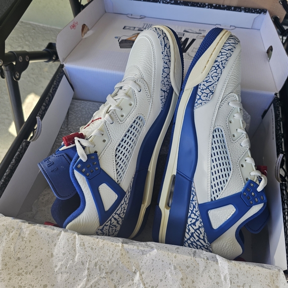 Size 11.5 - Air Jordan Spizike Low Sail Storm Blue main image 4